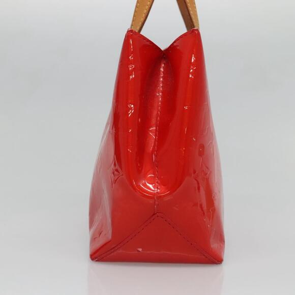 LOUIS VUITTON Monogram Vernis Reade PM Hand Bag Red Rouge M91088 - Picture 4 of 12